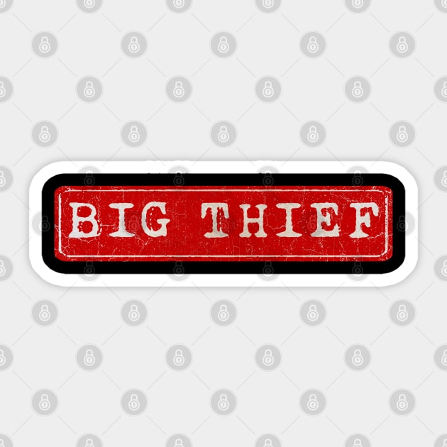 vintage retro plate Big Thief Sticker by GXg.Smx